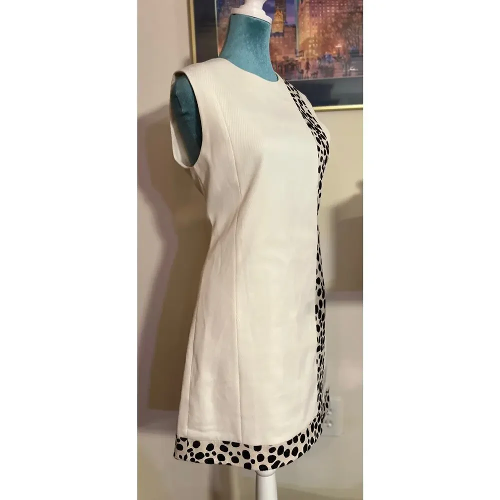 Edun Dress white and animal print. Chic stylish design. - Picture 8 of 11